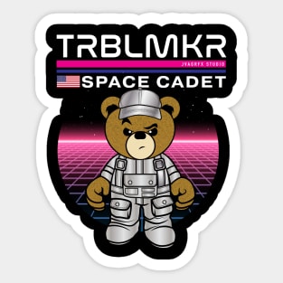 space teddy bear tee Sticker